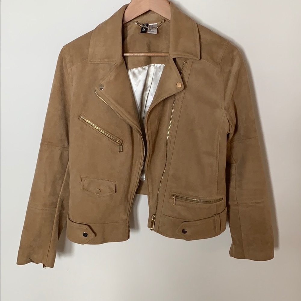 Brown suede jacket